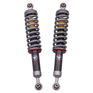 ReadyLIFT Coil Over Shock Absorber, Falcon 2.1, Non-Adjustable Valving, 3 Inch Lift, Pigtail Spring, Black/ Gray, Set of 2 – 92-54340