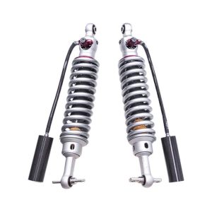 ReadyLIFT Coil Over Shock Absorber, Falcon 3.3, Adjustable Valving, 6 Inch Lift, Pigtail Spring, Black/ Gray, Remote Reservoir, Set of 2 – 93-39640