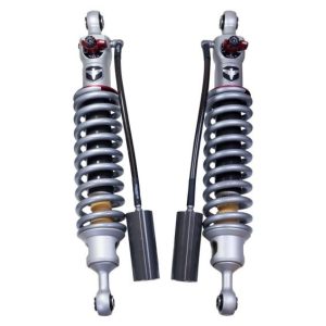 ReadyLIFT Coil Over Shock Absorber, Falcon 3.3, Adjustable Valving, 3 Inch Lift, Pigtail Spring, Black/ Gray, Remote Reservoir, Set of 2 – 93-54360