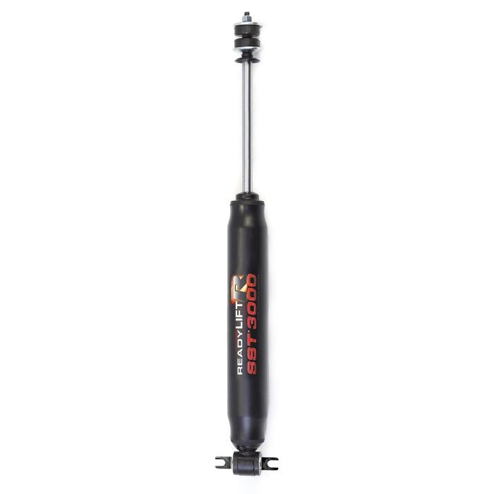 ReadyLIFT Shock Absorber, Sst 3000, Nitrogen Gas Charged Twin Tube, Non Adjustable Valving, Without Shock Boots, Black, Single – 93-6400R