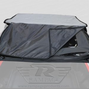 Rampage Soft Top, Frameless, Diamond Black, Sailcloth Fabric, Does Not Includes Doors, Includes Tinted Windows, Does Not Includes Sun Roof – 109935