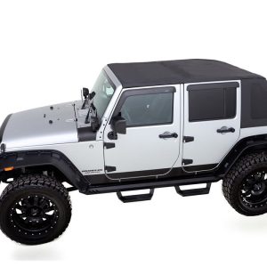 Rampage Soft Top, Trailview, Diamond Black, Sailcloth Fabric, With Tinted Windows, With Retractable Sunroof – 139935