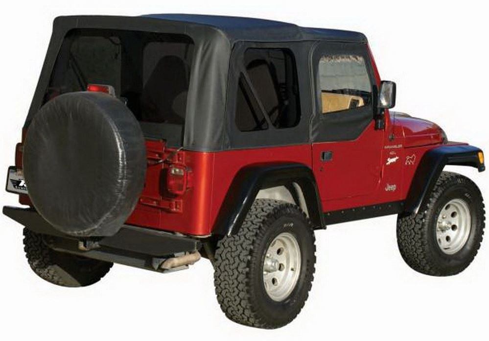 Rampage Spare Tire Cover, Fits 30 Inch to 32 Inch Diameter Tires, Plain, Black Vinyl, 19 Ounce Soft Top Fabric – 773201