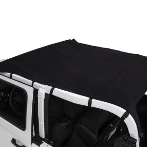 Rampage Bikini Top, California Brief, Mounts to Header Channel and Roll Bar, Black, Header Channel Not Included – 90435