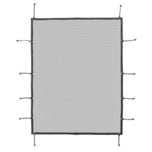 Rampage Bikini Top, Mounts to Header Cannel and Roll Bar, Black, Mesh – 91818