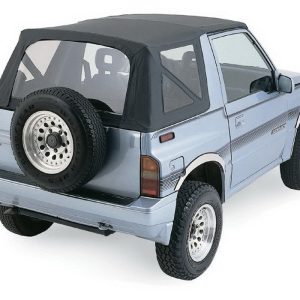 Rampage Soft Top, Diamond Black, Fabric, Does Not Includes Doors, Includes Tinted Windows, Does Not Includes Sun Roof, Use Factory Hardware – 98935