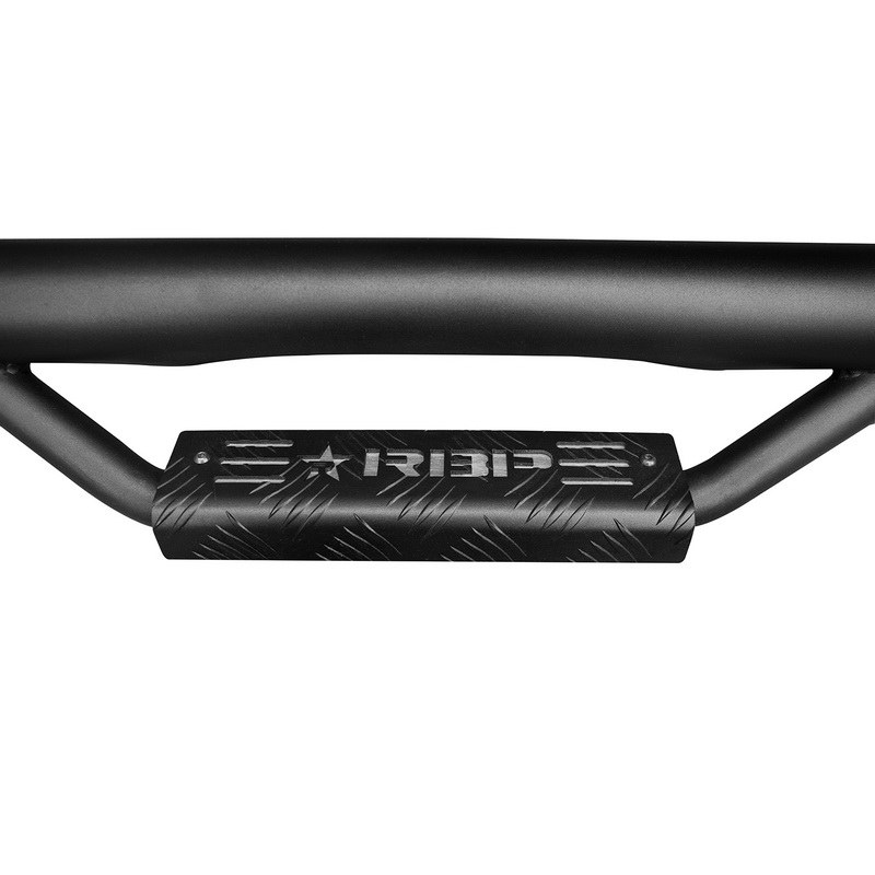 Rbp Nerf Bar – Truck Wheel to Wheel, RX-7 Series, With Drop Down Steps, Without Bed Step, 3 Inch Round Bent, Powder Coated, Black – RBP-215B-RX7