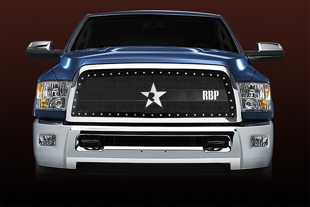 Rbp Grille Insert, RX3 Series, Overlay, Mesh, Without Emblem Cutouts/Without Light Cutouts, Powder Coated, Black – RBP-951460