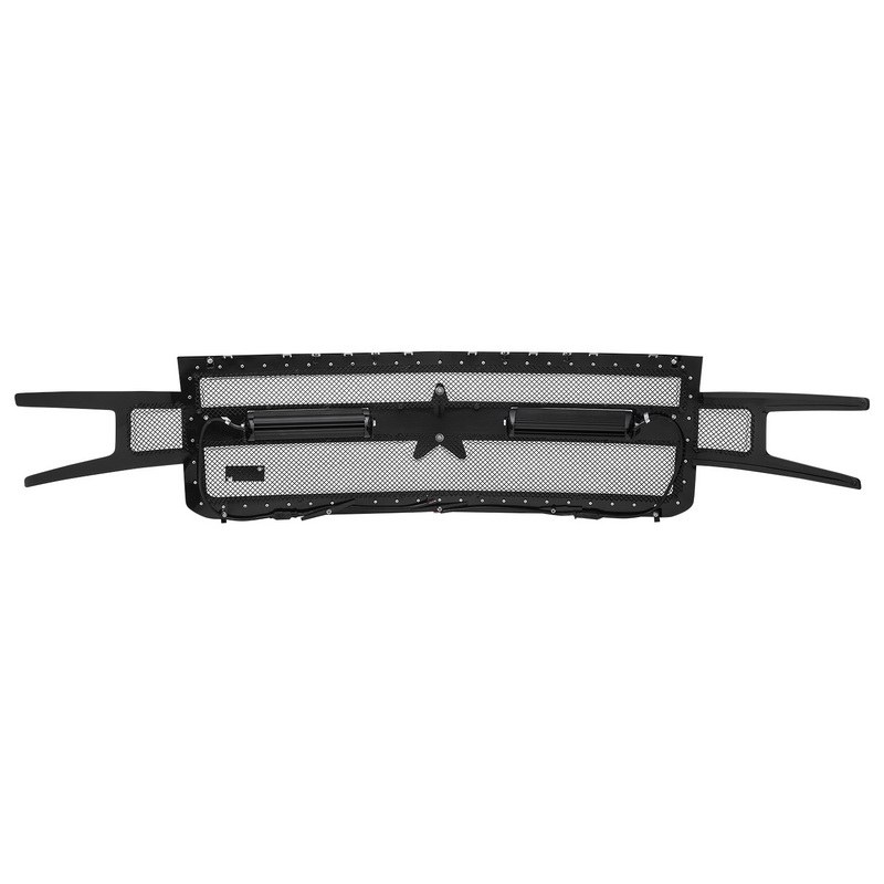 Rbp Grille Insert, RX-3 Series Midnight Edition, Cutout, Double Woven Mesh with Studded Edging – RBP-967212