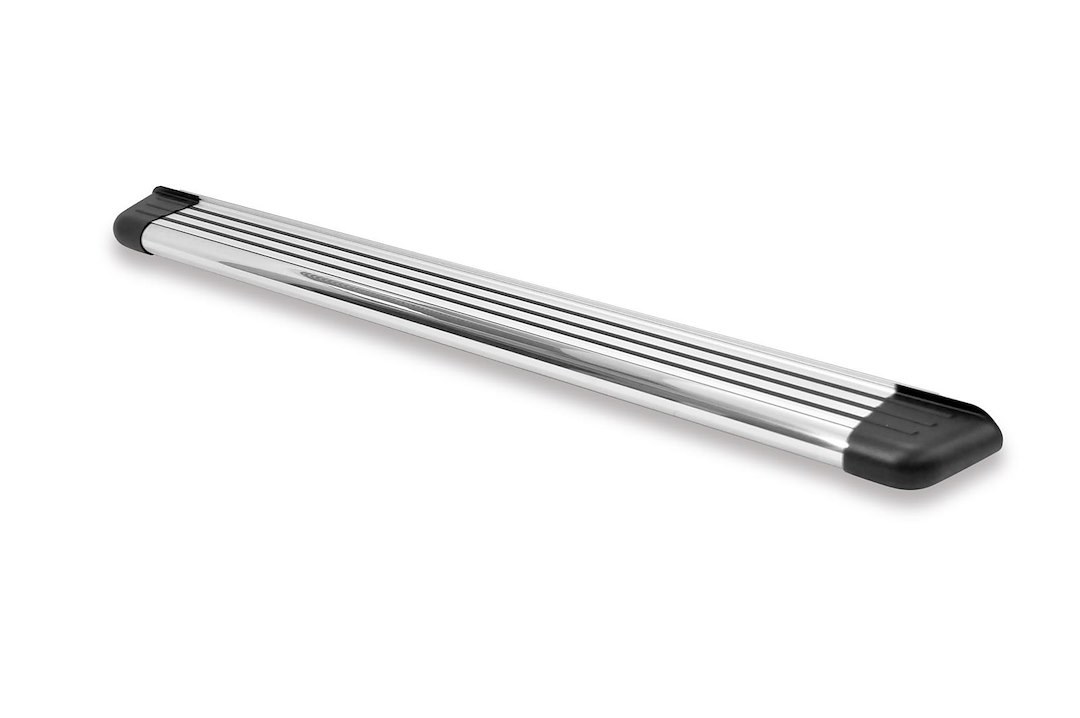 Romik USA Running Board, RB2 Series, Polished, Aluminum, Unlighted, 450 Pound Capacity, With Mounting Bracket/ Hardware – 22220418