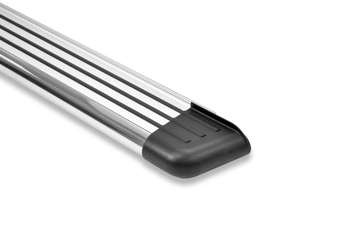 Romik USA Running Board, RB2 Series, Polished, Aluminum, Unlighted, 450 Pound Capacity, With Mounting Bracket/ Hardware – 22220418