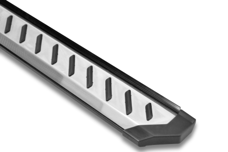 Romik USA Running Board, Rzr Series, Polished, Aluminum, Unlighted, 350 Pound Capacity, With Mounting Bracket/ Hardware – 31619418
