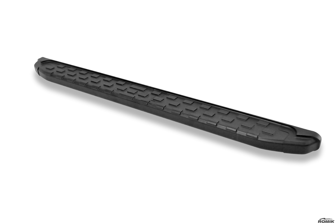 Romik USA Running Board, Rec Series, Anodized, Black, Aluminum, Unlighted, 300 Pound Capacity, With Mounting Bracket/ Hardware – 51823419