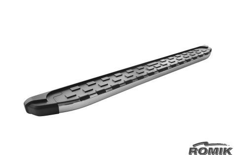 Romik USA Running Board, Rec Series, Polished, Silver, Aluminum, Unlighted, 300 Pound Capacity – 52352418