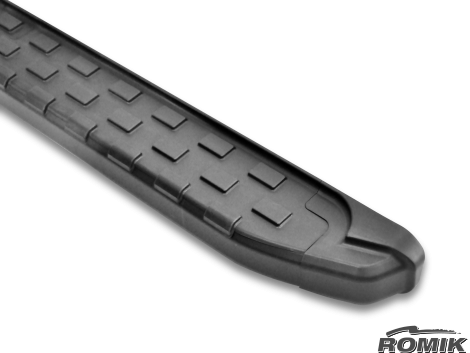 Romik USA Running Board, Rec Series, Anodized, Black, Aluminum, Unlighted, 300 Pound Capacity, With Mounting Bracket/ Hardware – 52389419