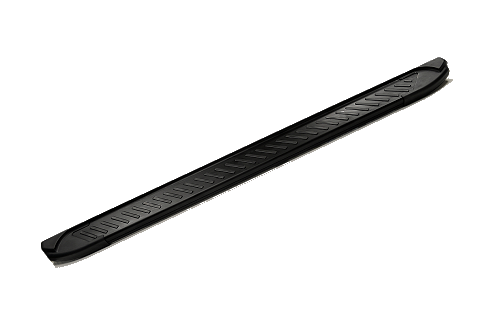 Romik USA Running Board, Ral-T Series, Black Powder Coated, Aluminum, With Black Powder Coated End Caps, Unlighted, Rocker Panel Mount – 60033419
