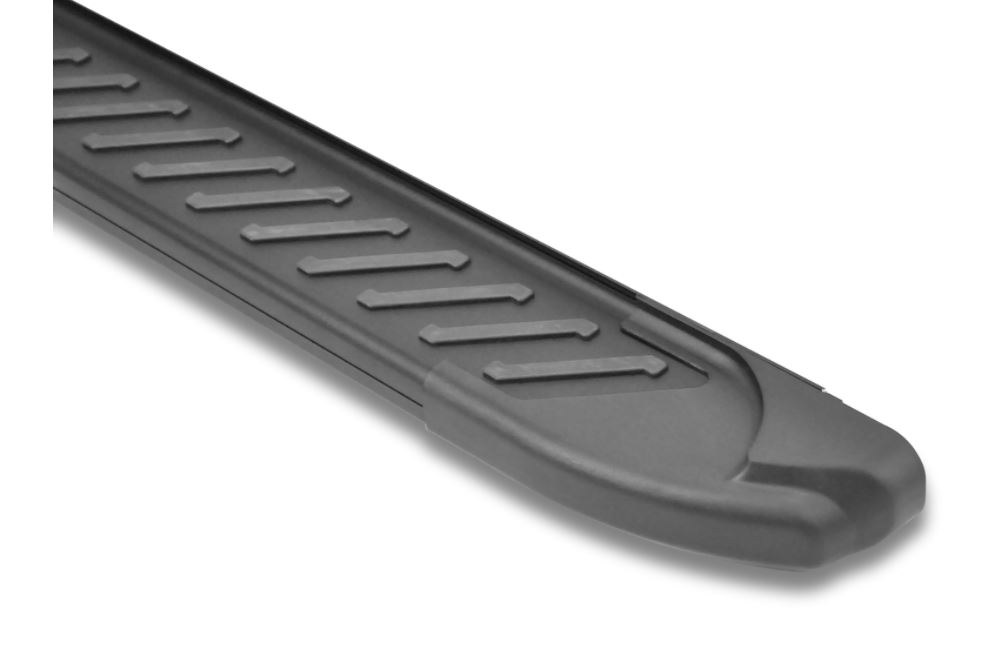 Romik USA Running Board, Ral-T Series, Anodized, Black, Aluminum, Unlighted, 450 Pound Capacity, With Mounting Bracket/ Hardware – 61729419
