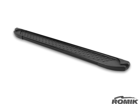 Romik USA Running Board, Ral Series, Anodized, Black, Aluminum, Unlighted, 400 Pound Capacity – 62217419
