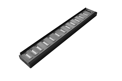 Romik USA Running Board, Rof Series, Anodized, Black, Aluminum, Unlighted, 500 Pound Capacity – 81316419
