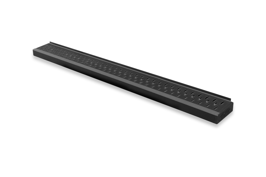 Romik USA Running Board, Rpd-T Series, Anodized, Black, Aluminum, Unlighted, 500 Pound Capacity, With Mounting Bracket/ Hardware – 81723429