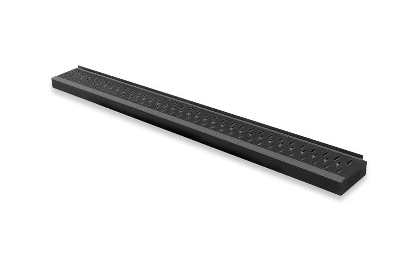 Romik USA Running Board, Rpd-T Series, Anodized, Black, Aluminum, Unlighted, 500 Pound Capacity, With Mounting Bracket/ Hardware – 82374429