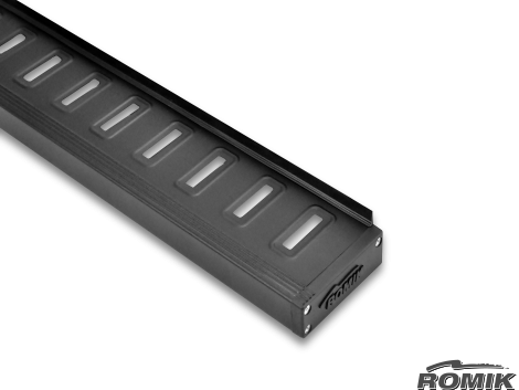 Romik USA Running Board, Rof Series, Anodized, Black, Aluminum, Unlighted, 500 Pound Capacity – 87382319