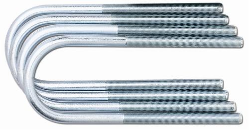 Rubicon Exp Leaf Spring Axle U Bolt Kit, 9 Inch Length, 3 Inch Width, 1/2 Inch Thread, With 4 Bolts and Nuts and Washers – RE1225