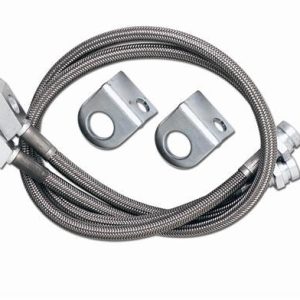Rubicon Exp Brake Line, Stainless Steel, 22 Inch Length, For 3-1/2 to 5-1/2 Inch Lift, Pair – RE1550