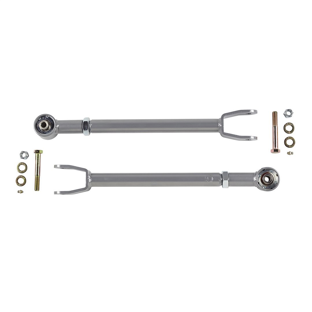 Rubicon Exp Control Arm, Adjustable Tubular, Steel, Powder Coated Silver, Set of 2 – RE3752