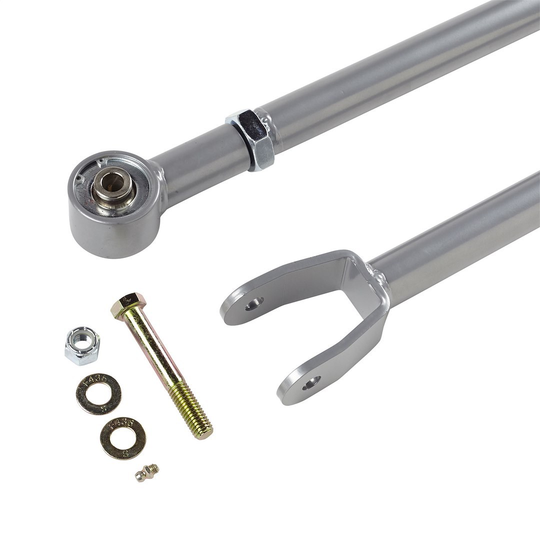 Rubicon Exp Control Arm, Adjustable Tubular, Steel, Powder Coated Silver, Set of 2 – RE3752