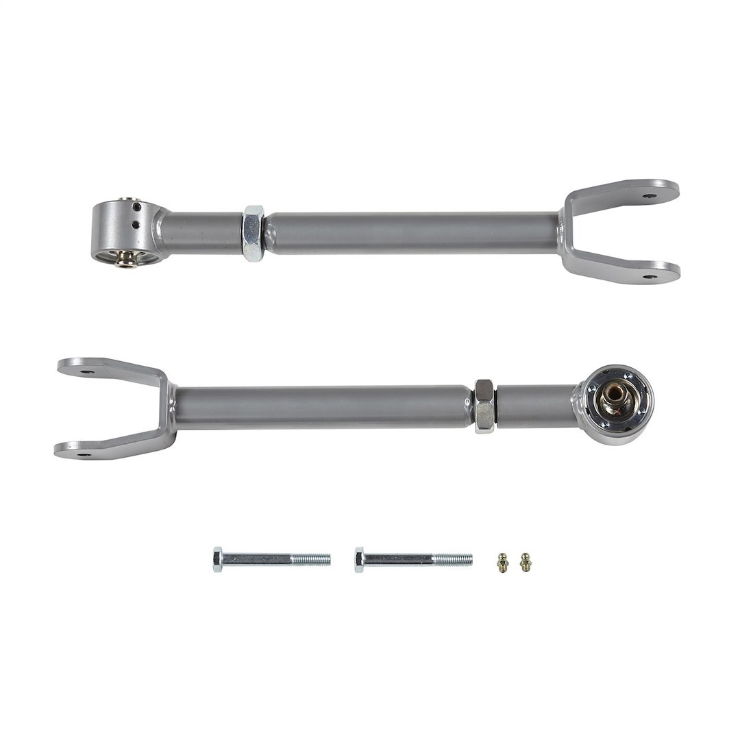 Rubicon Exp Control Arm, Adjustable Tubular, Steel, Powder Coated Silver, Set of 2 – RE3780