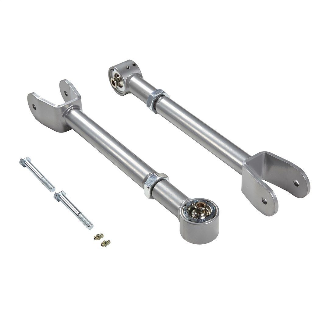Rubicon Exp Control Arm, Adjustable Tubular, Steel, Powder Coated Silver, Set of 2 – RE3780