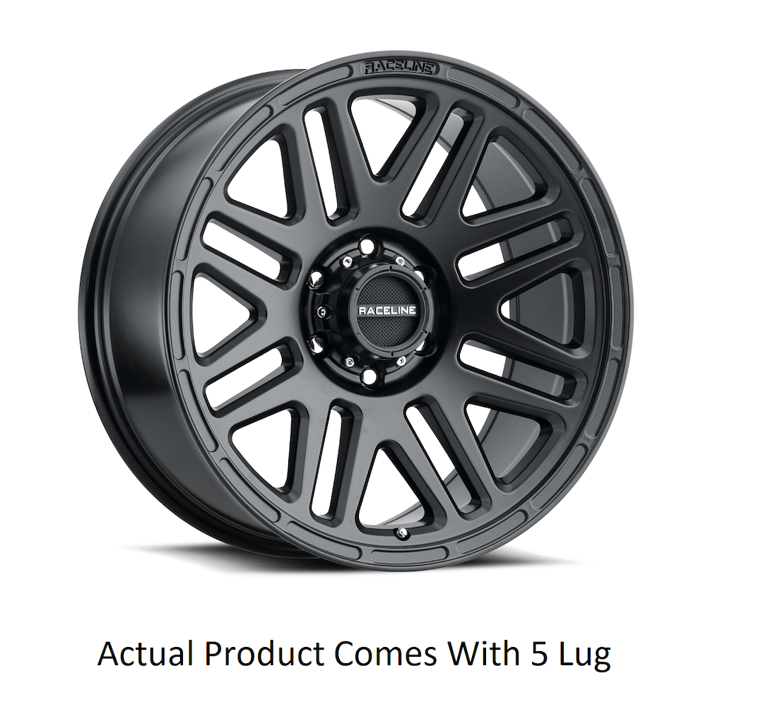 Raceline Wheel, 944B Outlander, 17 Inch Diameter X 8.5 Inch Width, 5 X 127 Millimeter/ 5 X 5.00 Inch Bolt Pattern – 944B-78550+18