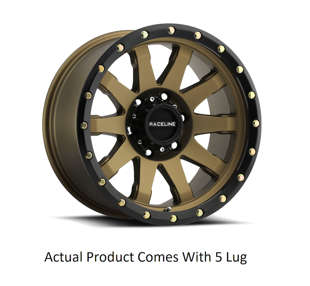 Raceline Wheel, 934BZ Clutch, 20 Inch Diameter X 9 Inch Width, 5 X 150 Millimeter/ 5 X 5.90 Inch Bolt Pattern – 934BZ-29051+18