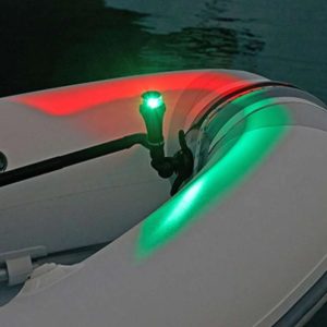 Railblaza Navigation Light, Navipack, White LED Light and Red/ Green LED Light, High/ Medium/ Blinking Operating Mode, Conical Shape – 04-4092-11