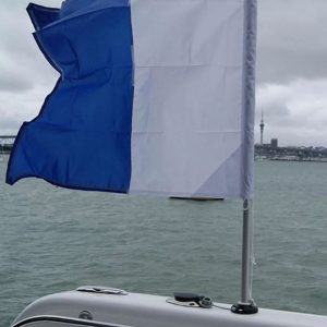 Railblaza Flagpole, 31-1/2 Inch Height, Fixed Height, Anodized Aluminum Pole/ Fiberglass Reinforced Nylon Plastic Base, Holds 1 Flag – 05-0063-01