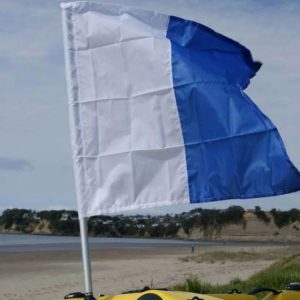 Railblaza Flagpole, 31-1/2 Inch Height, Fixed Height, Anodized Aluminum Pole/ Fiberglass Reinforced Nylon Plastic Base, Holds 1 Flag – 05-0063-01