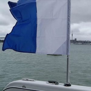Railblaza Flagpole, 31-1/2 Inch Height, Fixed Height, Anodized Aluminum Pole/ Fiberglass Reinforced Nylon Plastic Base, Holds 1 Flag – 02-4009-11