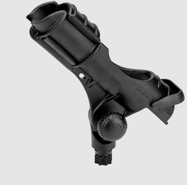 Railblaza Fishing Rod Holder, Rod Holder II, Starport Base Mount, Holds Single Rod, 360 Degree Rotatable/ 90 Degree Vertical Rotation – 02-4020-11