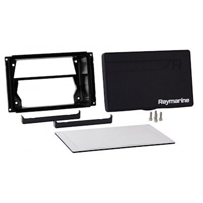 Raymarine Chart Plotter Mount, Use to Mount Axiom 7 Inch Chart Plotters, Front Mount, Black, With Protective Cover – A80498