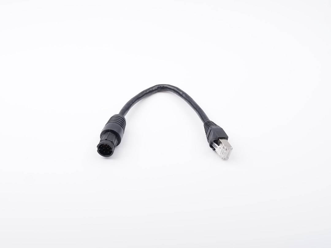 Raymarine Raynet Cable, Raynet Male to RJ45 Male Adaptor Cable, 6″ Length. – A80513