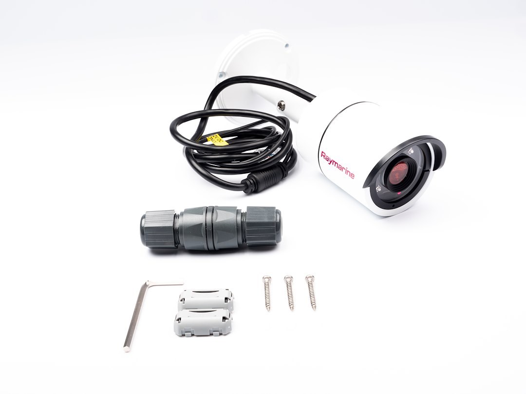 Raymarine Surveillance System Camera, CAM210, 33.1 Degree Horizontal/ 53.3 Degree Vertical Viewing Angle, With Night Vision – E70346
