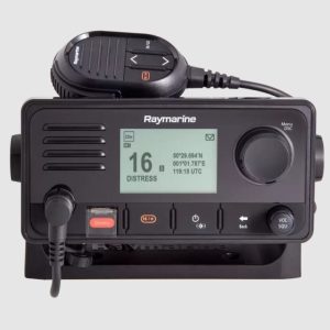 Raymarine VHF Radio, RAY63, Fixed Mount, Us, International and Canadian Channels, 25 Watt, 72 Weather Channels with Alert – E70516