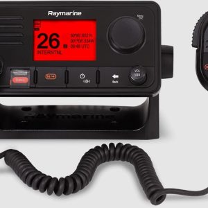 Raymarine VHF Radio, RAY63, Fixed Mount, Us, International and Canadian Channels, 25 Watt, 72 Weather Channels with Alert – E70516