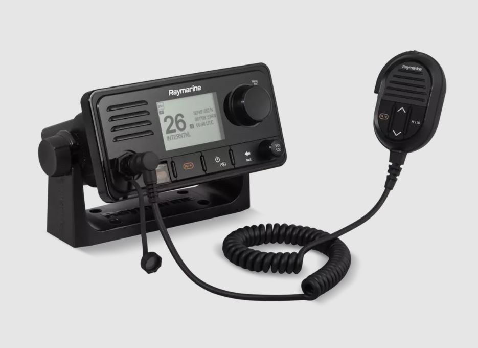 Raymarine VHF Radio, RAY73, Fixed Mount, Us, International and Canadian Channels, 25 Watt, 72 Weather Channels with Alert – E70517