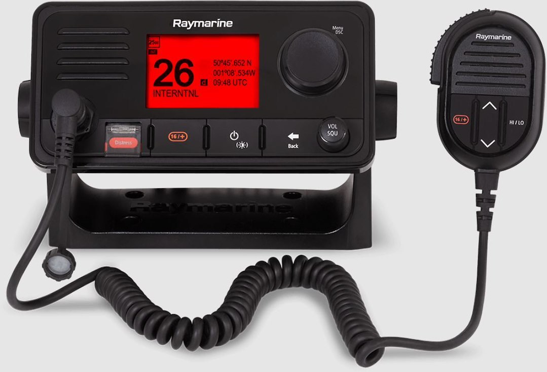 Raymarine VHF Radio, RAY73, Fixed Mount, Us, International and Canadian Channels, 25 Watt, 72 Weather Channels with Alert – E70517