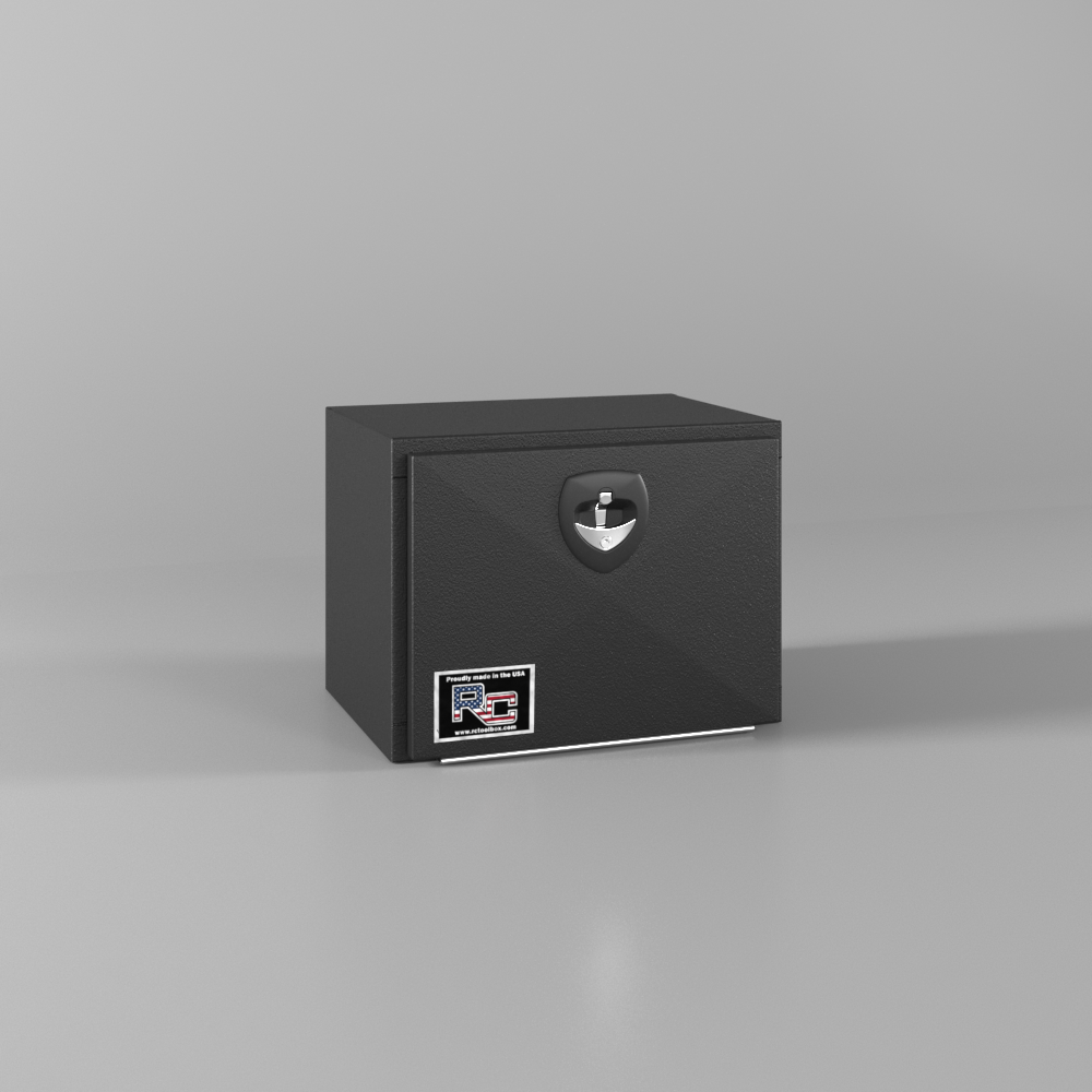 Rc Industrie Tool Box, M-Series, Underbody, Single Swing Down Door, Powder Coated, Textured Black, Steel – MM241818.S