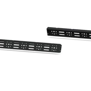 Road Armor Tie Down Track, Treck, 41-1/2 Inch Length, Powder Coated, Black, Steel, Set of 2 – 500BRS-PAK-415