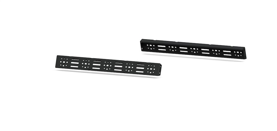 Road Armor Tie Down Track, Treck, 41-1/2 Inch Length, Powder Coated, Black, Steel, Set of 2 – 500BRS-PAK-415
