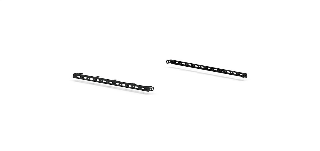 Road Armor Tie Down Track, Treck, Upper Rails, 41-1/2 Inch Length, Powder Coated, Black, Steel, Set of 2 – 500BRS-TLMK-415
